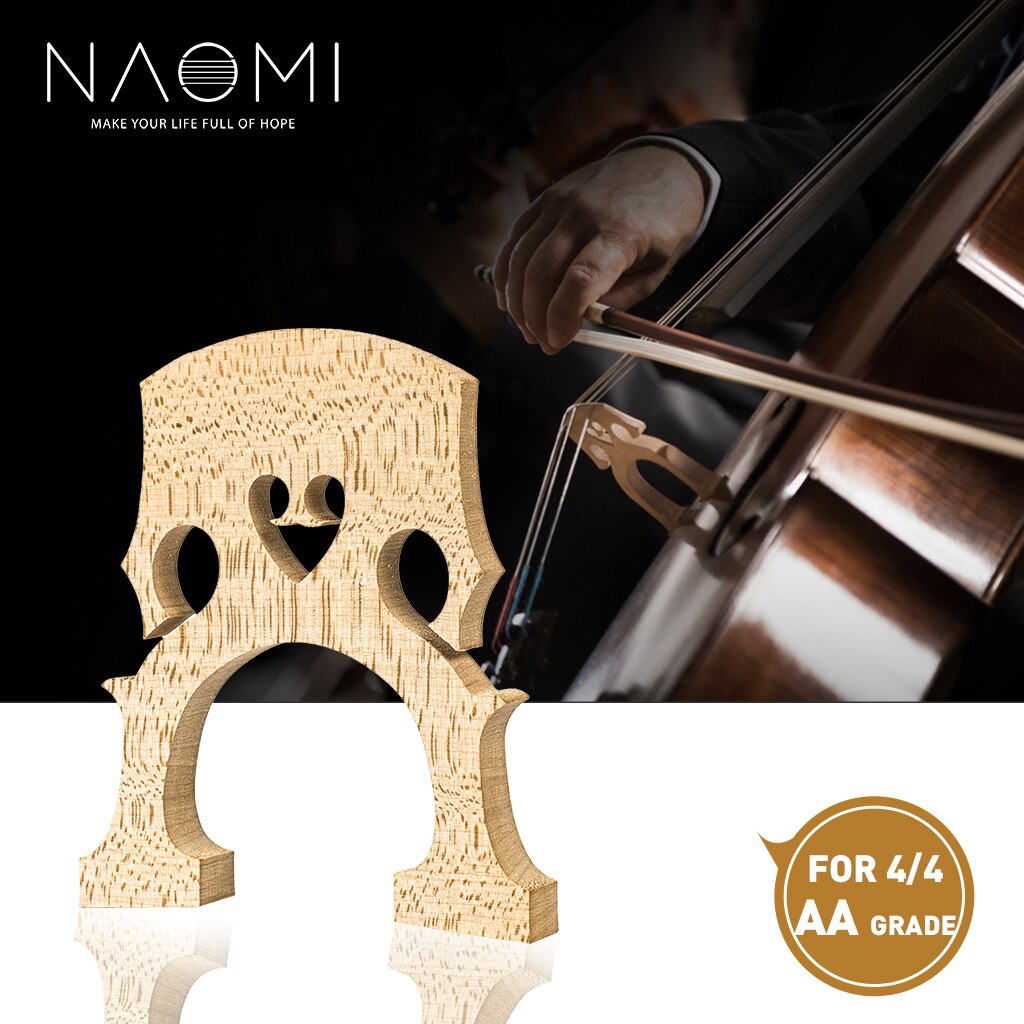 Naomi Master Aa Grade Maple Brug Cello Bridge Franse Stijl 4/4 Cello Bridge