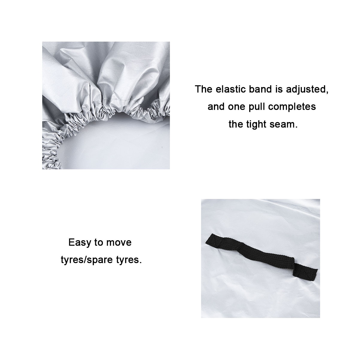 S/L Universal Car SUV Tire Cover Case Spare Wheel Covers Bag Polyester Tyre Spare Storage Cover For RV Motorhome