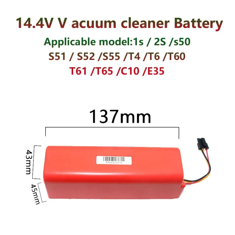 100% oryginalny akumulator BRR-2P4S-5200S do odkurzacza automatycznego Xiaomi Roborock S55 S60 S65 S50 S51 S5 MAX S6 Parts