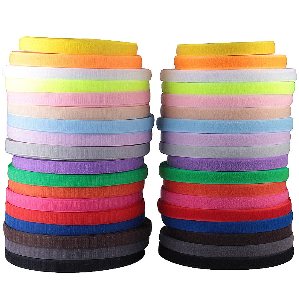 2Cm Polyester Nylon Klittenband Tape Geen Lijm Sluiting Tape Diy Sluiting Naaien Kledingstuk Accessoires Geen Lijm