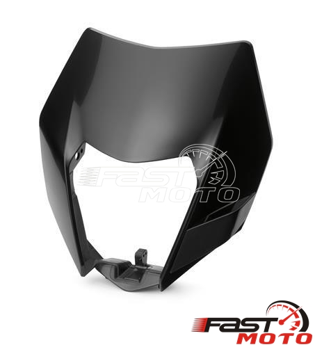 For 690 enduro R LED Headlight Front Lamp Fairing Black Off Road Supermoto Head Light Mask for Six Days EXC EXC-F EXC-W XCF