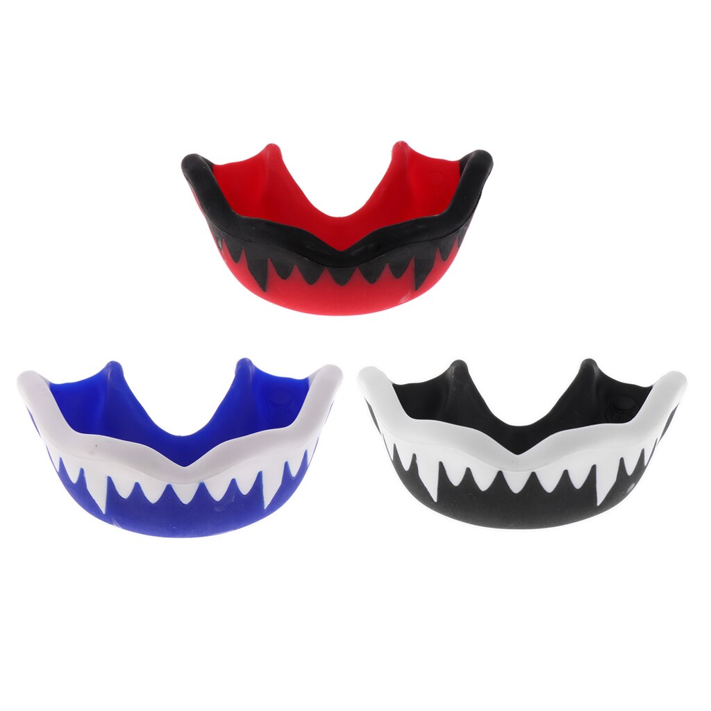 3Pcs Boksen Mouth Guard Mondstuk Tanden Protector Voor Sport Voetbal Rugby