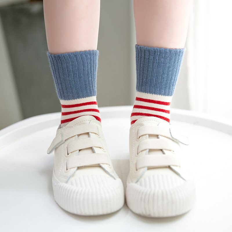 1-12y toddle meias para meninos meninas outono inverno algodão meias curtas crianças meninas pontos 5 pares/pacote c114
