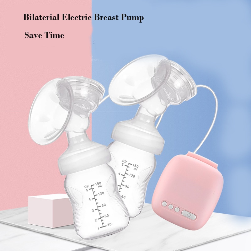 Intelligent Bilateral Electric Breast Pump Pumps Reliever Tire Lait Tiralatte Mothers' Milk Feeding Accessories Humalastor