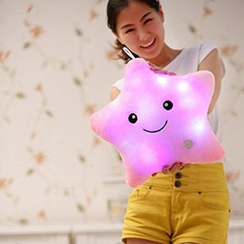 13 zoll Interaktive Spielzeug Realistische Leuchtende Sterne Stofftier Weiche Baumwolle Miniatur Stern Plüsch Kissen Schlafzimmer Dekorationen