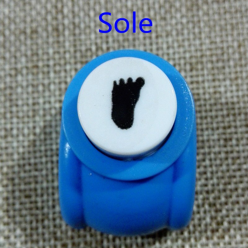 1PCS Kids Toy Stamp Child Mini Printing Paper Hand Shaper Stamp Mold Scrapbook Tags Cards Craft DIY Punch Cutter Tool: sole