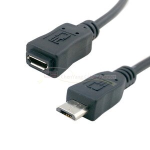 Zihan 150cm Micro USB 2.0 Type 5pin Male to Micro USB F Tablet Extension Cable