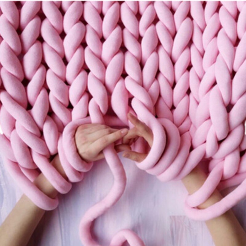 250g tjockt garn bomull diy handstickning virka roving spinning filt ulltråd matta hatt hem textil leverans handarbete
