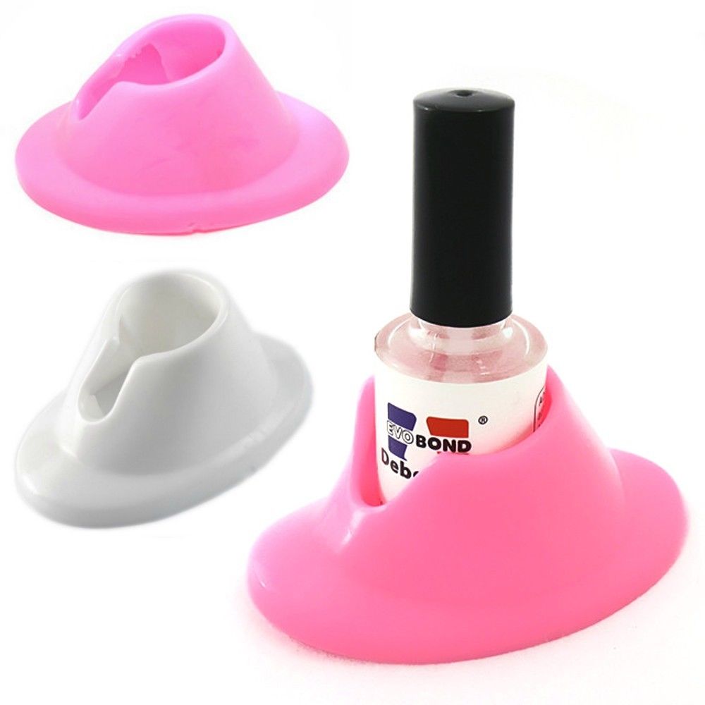 Søt gummi neglelakk flaskeholder for neglekunst lakk polish sete rack for akryl negle glass boks verktøy