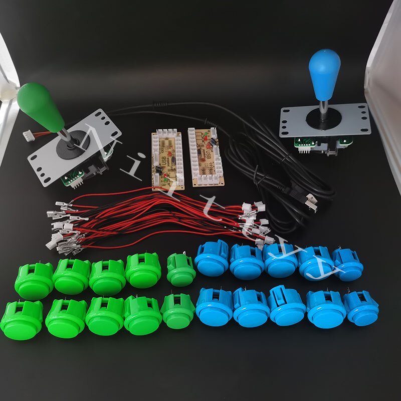 Ovale Bal Arcade Joystick Diy Kit Nul Vertraging Arcade Diy Kit Usb Encoder Om Pc PS3 Arcade Sanwa Push Knoppen voor Arcade Mame