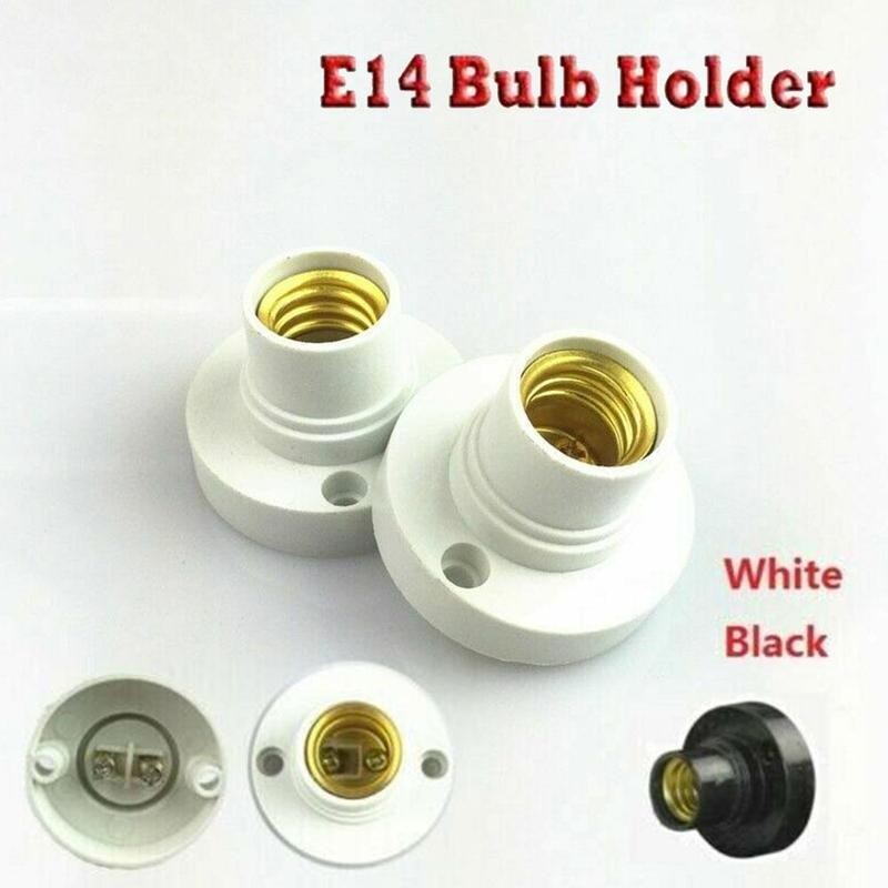E14 Flat Base Lamp Holder Lamp Holder Lamp Holder Conversion Lamp Holder Large Screw To Small Screw Flame Retardant Lamp Holder