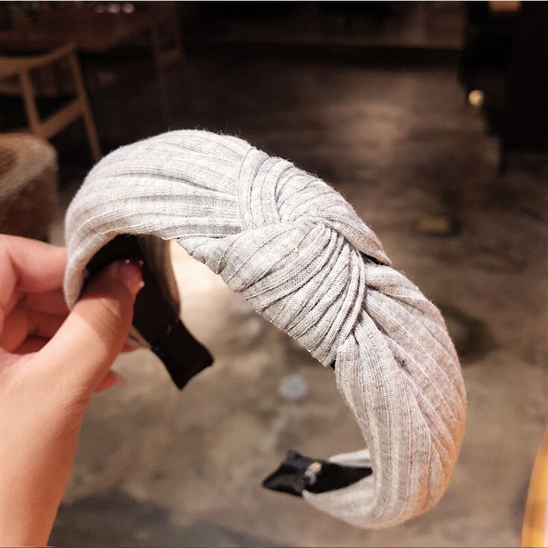 Naisten painettu kangas hiuspanta solmittu hiuspanta naisille hiusasusteet tyttöjen hiusnauhat raitapään kääre korea