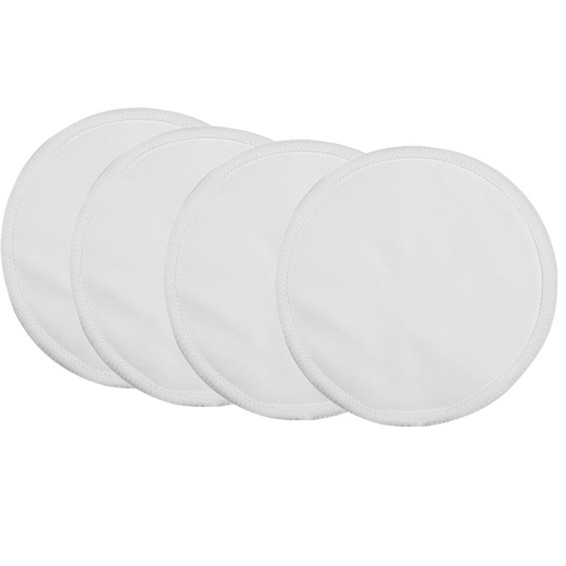 [Mumsbest] 4 Pcs Ecologische Herbruikbare Zoogcompressen Bamboo Zoogcompressen Bamboo Wasbare Voorgevormd Feeding Pads Voor Vrouwen Contoured: NP01-4