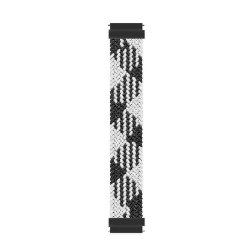 Correa de nailon para Honor Watch GS Pro, Correa trenzada de un Solo bucle para Huawei Honor Watch GS Pro, Correa de repuesto: S / Black and white