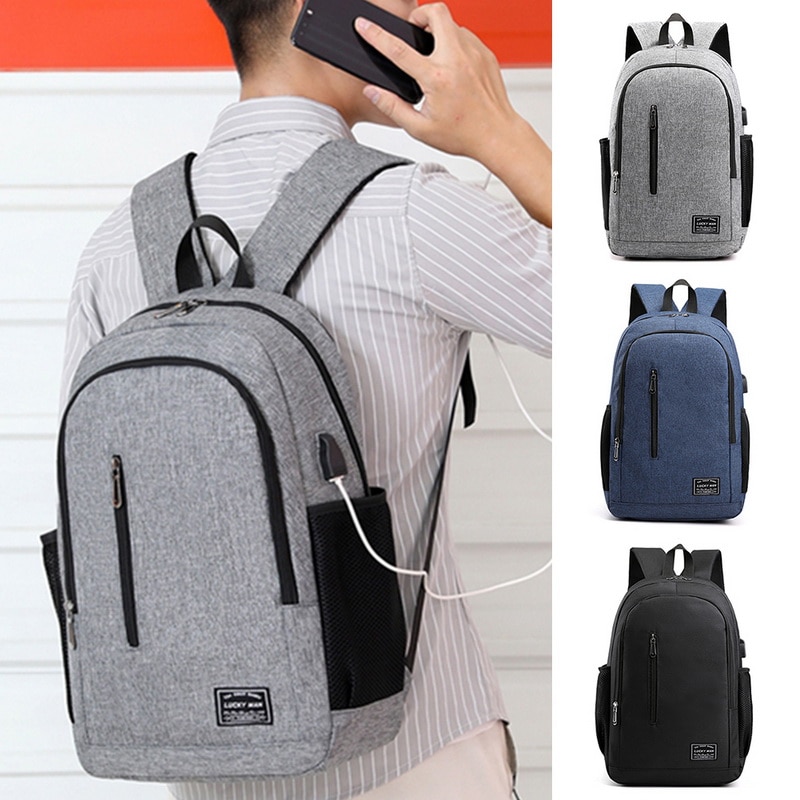 Laamei Anti-vol sacs hommes ordinateur portable sac à dos voyage sac à dos grande capacité affaires cartables USB Charge collège sacs à bandoulière