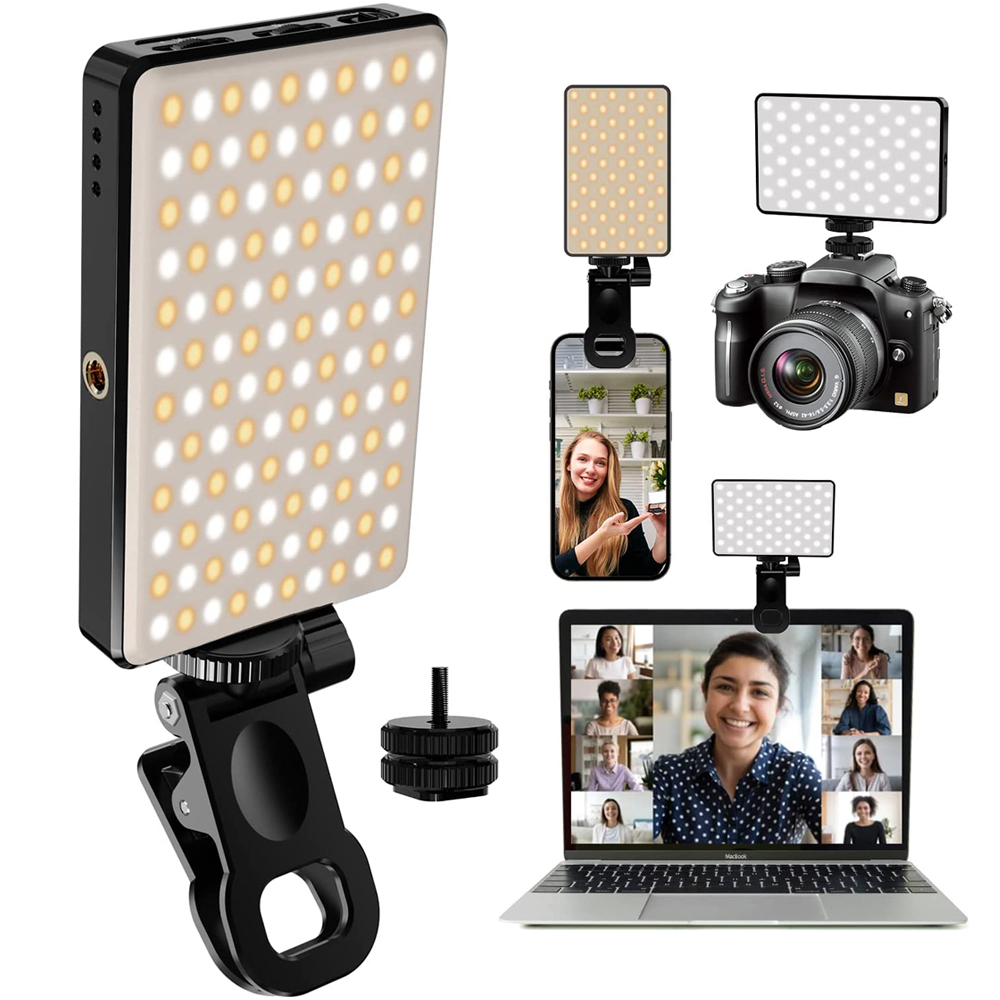 Luz LED recargable para selfi, 3000Mah, 120 LED, Clip de luz para teléfono, 3 modos de luz, anillo de luz para teléfono, iPad, cámara, portátil, Selfie