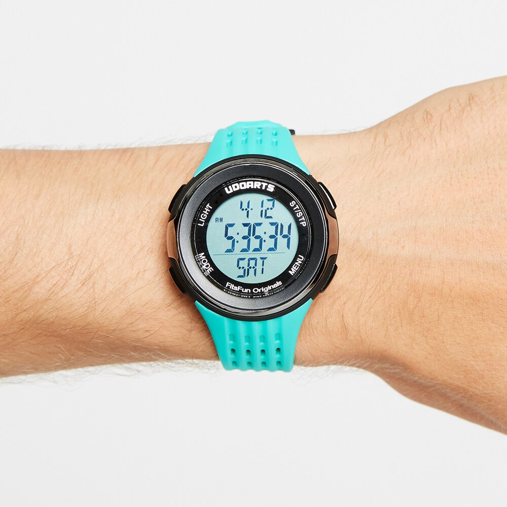 [Upgraded]Udoarts HRM with Pedometer- Heart Rate Monitor Watch &amp; Chest Strap 2&amp;Pack of 5 Batteries &amp;Screwdriver