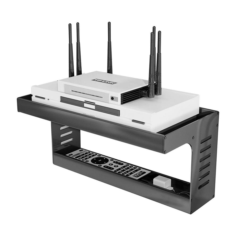 Metal Wall Mount Shelf Easy To Install Bracket Grip Holder Stand For Wifi Router TV Box Bracket