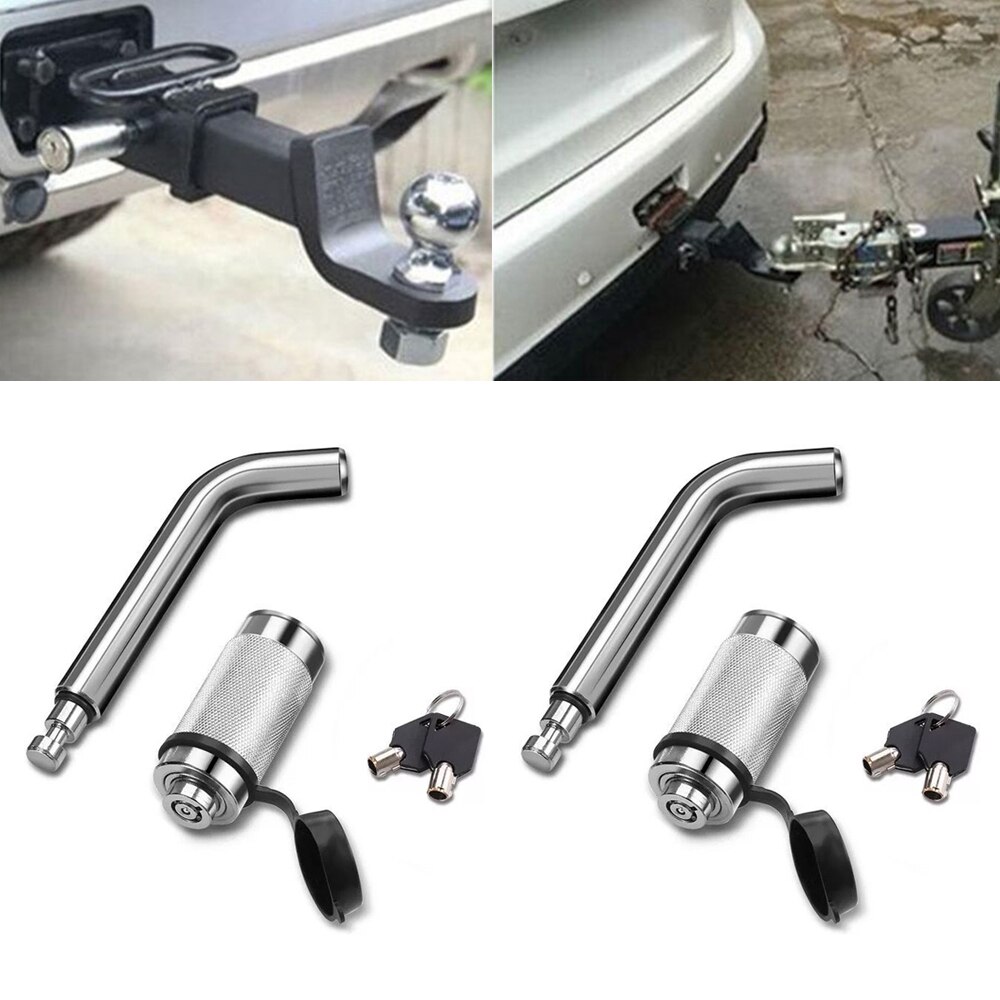 2pc TOW bar tongue hitch pin lock locks removable trailer ball mount 5/8" straight hitch pin lock 16 mm trailer parts