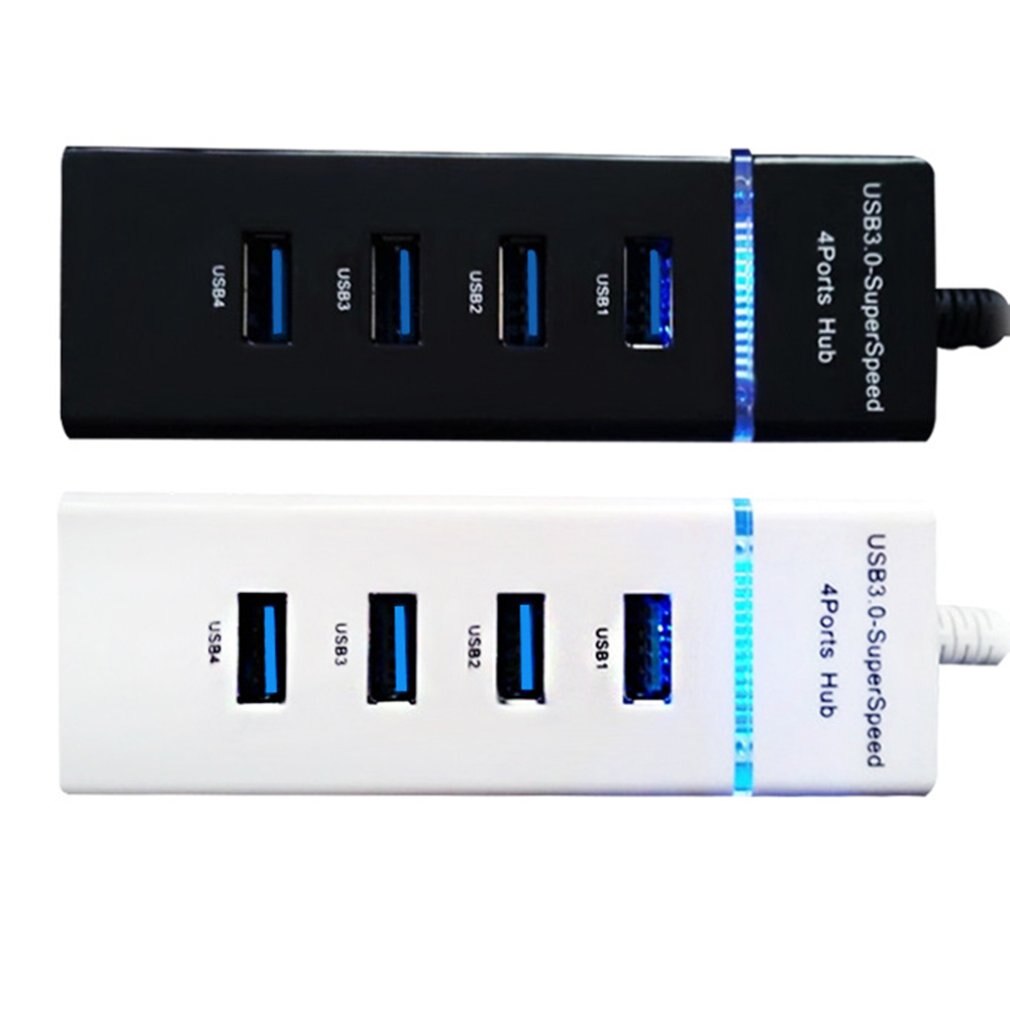 USB Hub 3.0 USB Splitter Multi USB 3.0 Hub Multiple 4 Port Hub Splitters Use Power Adapter Computer Accessories Hub For PC