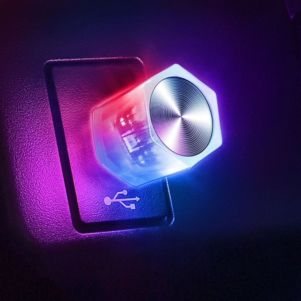 Luz de ambiente ambiental Interior de coche de 5V, luces LED, lámpara de lectura automática, decoraciones, lámpara de ambiente decorativa USB Plug and Play