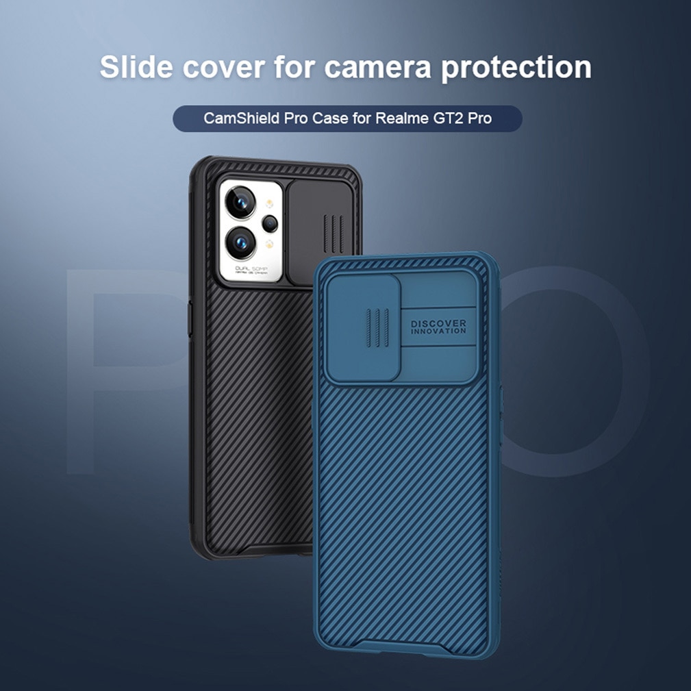 Voor OPPO Realme GT 2 Pro Case Nillkin Camshield Slide Camera Case Stofdicht Bescherming Case Voor Realme GT NEO 2 GT 2 Lens Cover