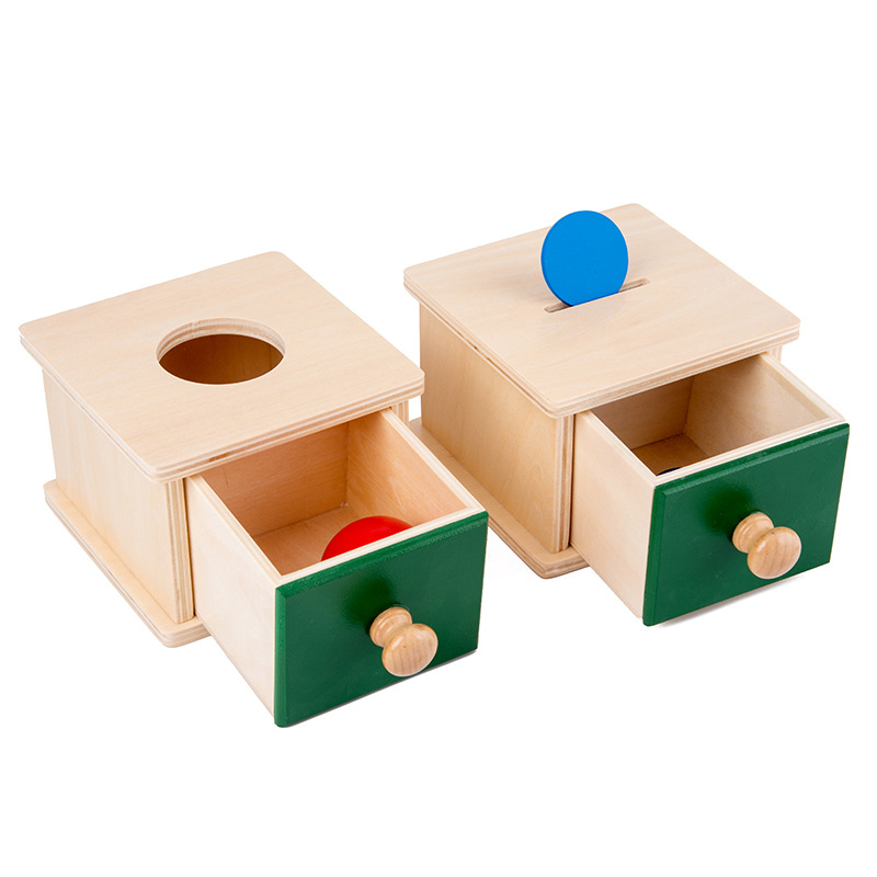 Holz Schublade Kasten Früer Bildung Intelligenz Spielzeug Kindergarten Weben Trommel Druck Ball Tisch Werkzeuge Kleinkinder Kleinkinder