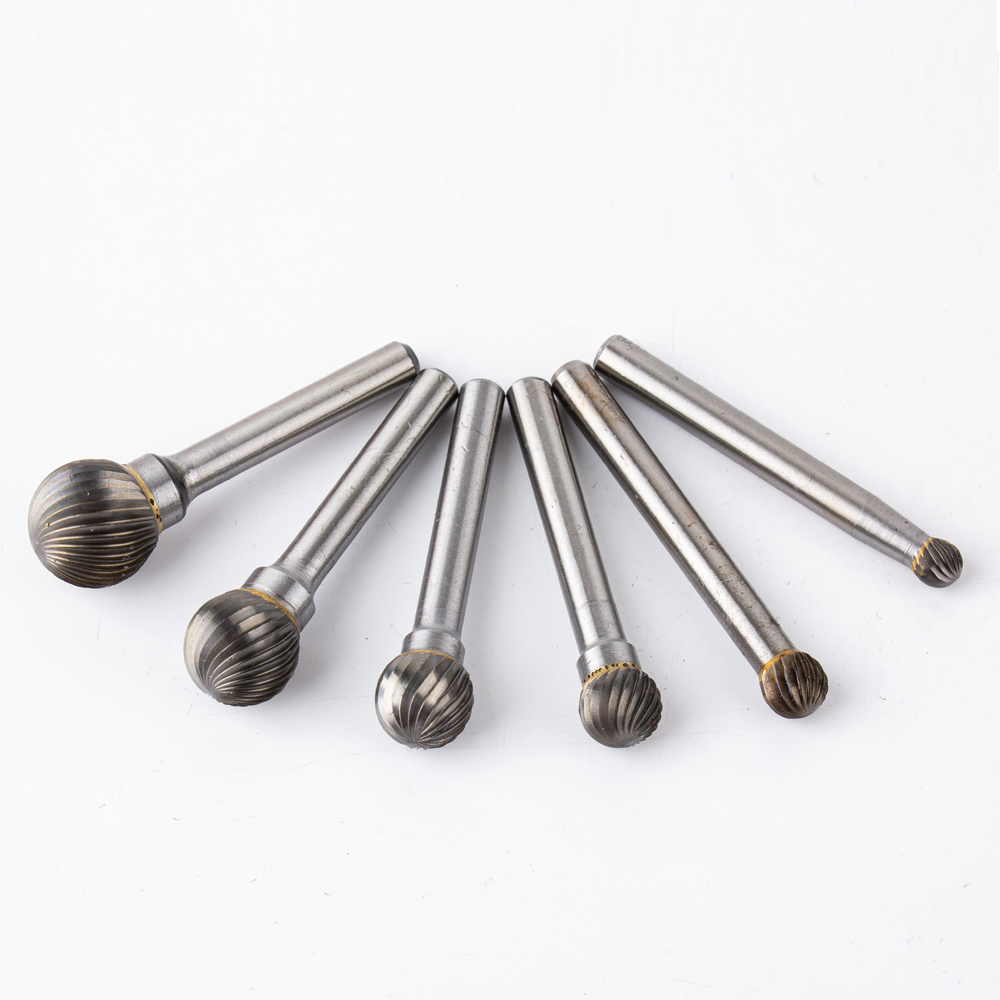 D Conische Kop Carbide Slijpen Hoofd 1Pc Houtsnijwerk Tungsten Staal Roterende Saai Cutter Schuurmiddelen Dtype Bestand Frezen cutt