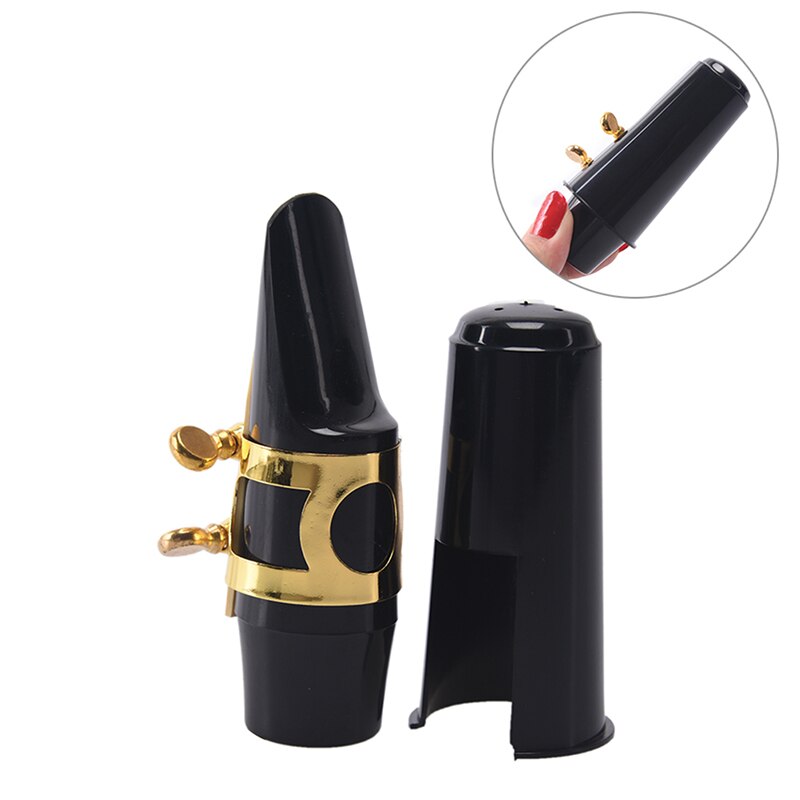 1 Stuks Zwart Professionele Plastic Saxofoon Mondstuk Klassieke Muziek Altsax Mondstuk Voor Saxofoon