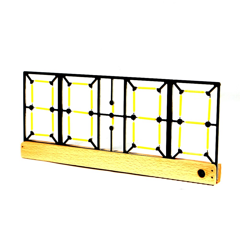 Candle light / Analog glow tube/ Ceramic Filament lamp clock / Retro desktop / Simple style with remote control Night light