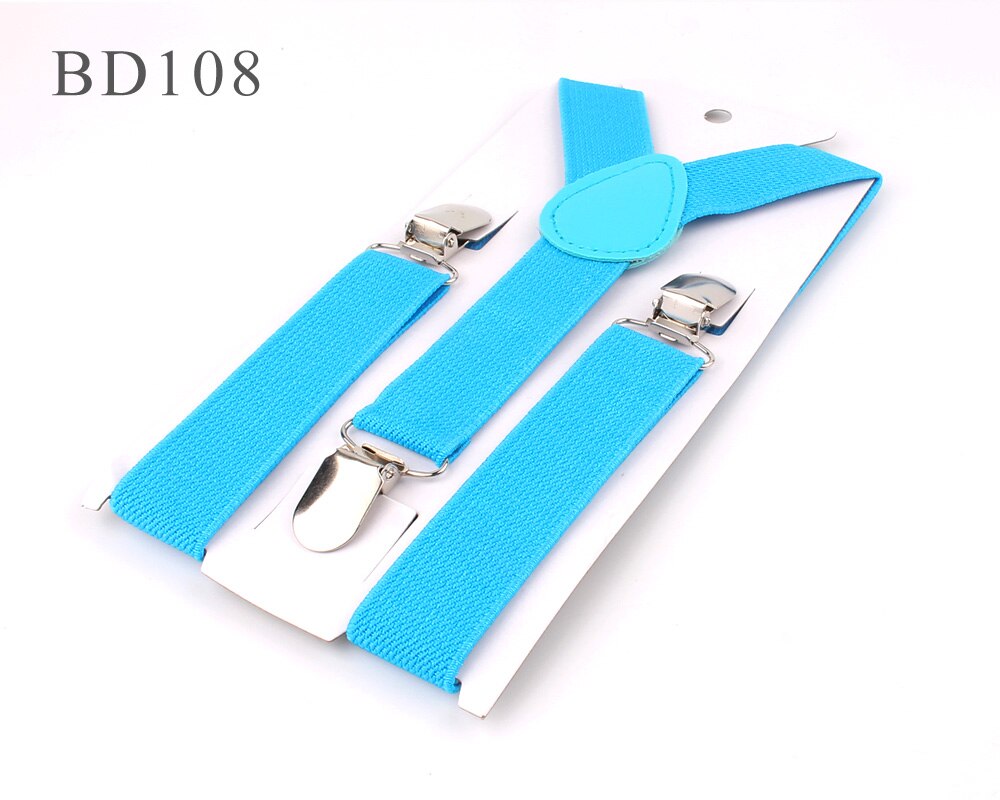 Kids Suspenders Solid Adjustable Elastic Suspender Candy Color Children Braces Wedding Accessories Girls Boys Straps: BD108