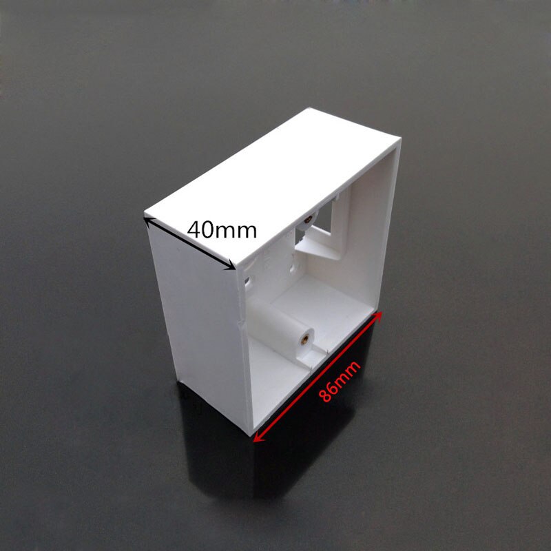 5pcs 86 Type Universal Socket Switch Electrical Mounting Box Flame Retardant Wire Junction Boxes PVC Bottom Box 86*86*40mm