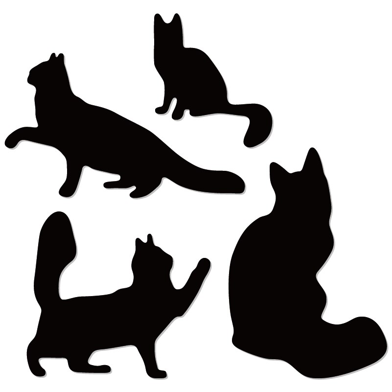 Renard, chat, grenouille, loup élément Animal métal coupe Dies Scrapbooking pour la fabrication de cartes bricolage gaufrage pochoir coupes artisanat Die