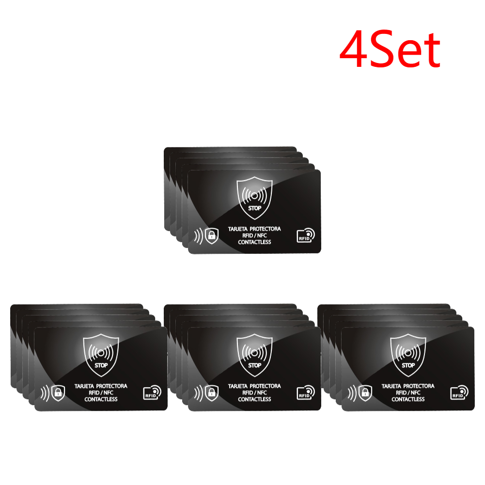 5-50PCS Draagbare RFID-blokkeerkaart Eén kaart Beschermt de hele portemonnee NFC-debit Credit Paspoortbeschermer RFID-blokkering Ultradun: Geel