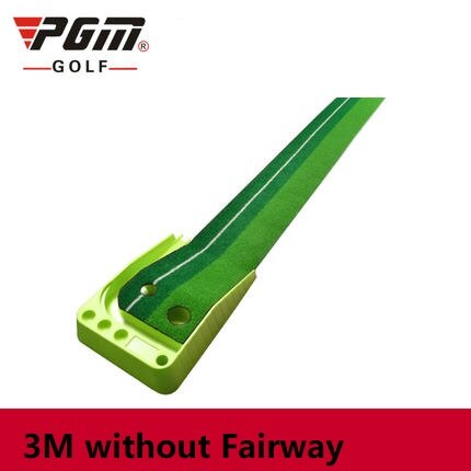 Pgm Mini Golf Clubs Putter balle retour 2.5M/3M intérieur Golf mettre vert formateur Portable Golf pratique mettre tapis: Gren 3M No fairway