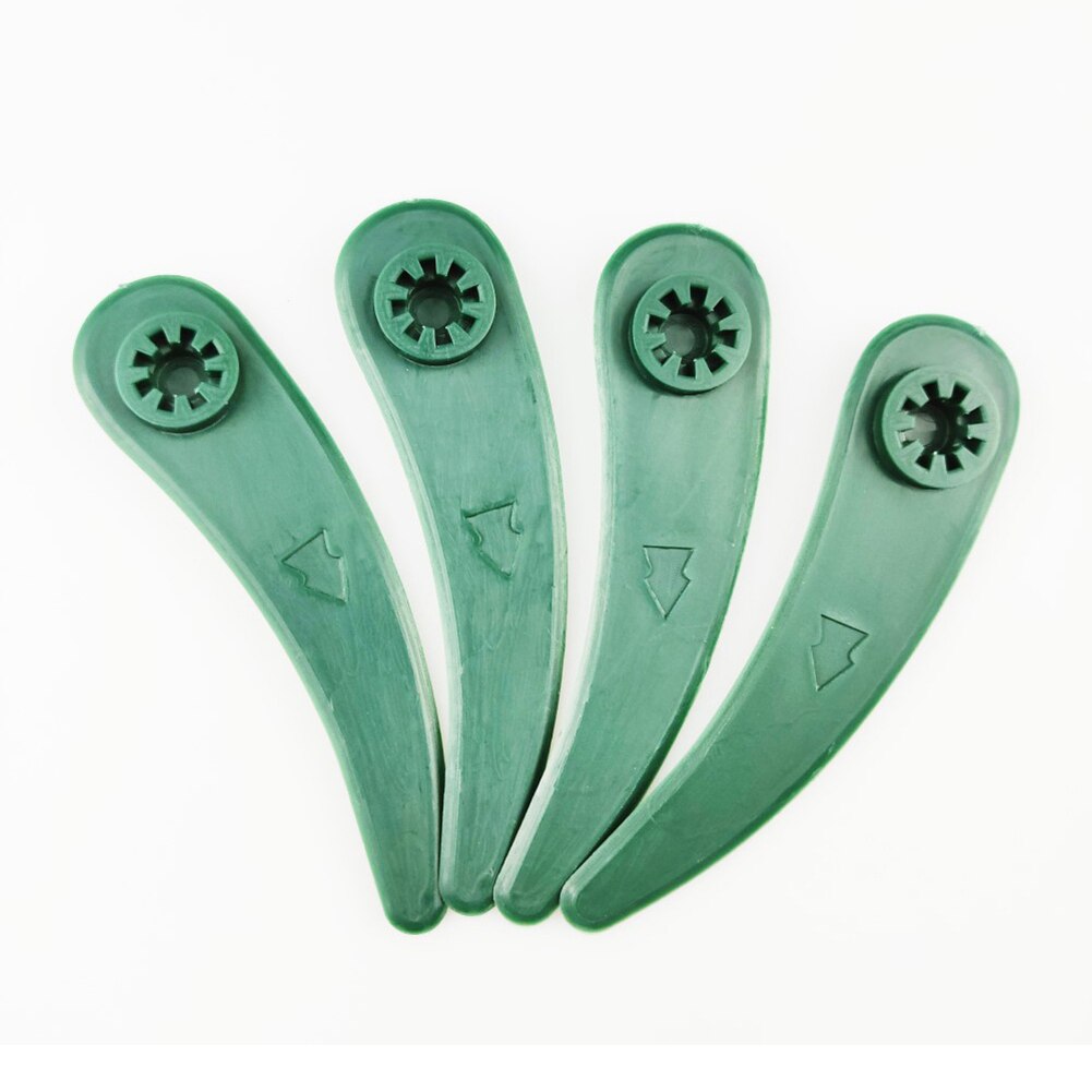 10pcs Mower Blades Garden Lawn Trimmer Accessories Plastic Cutting Blade Garden Tool Set