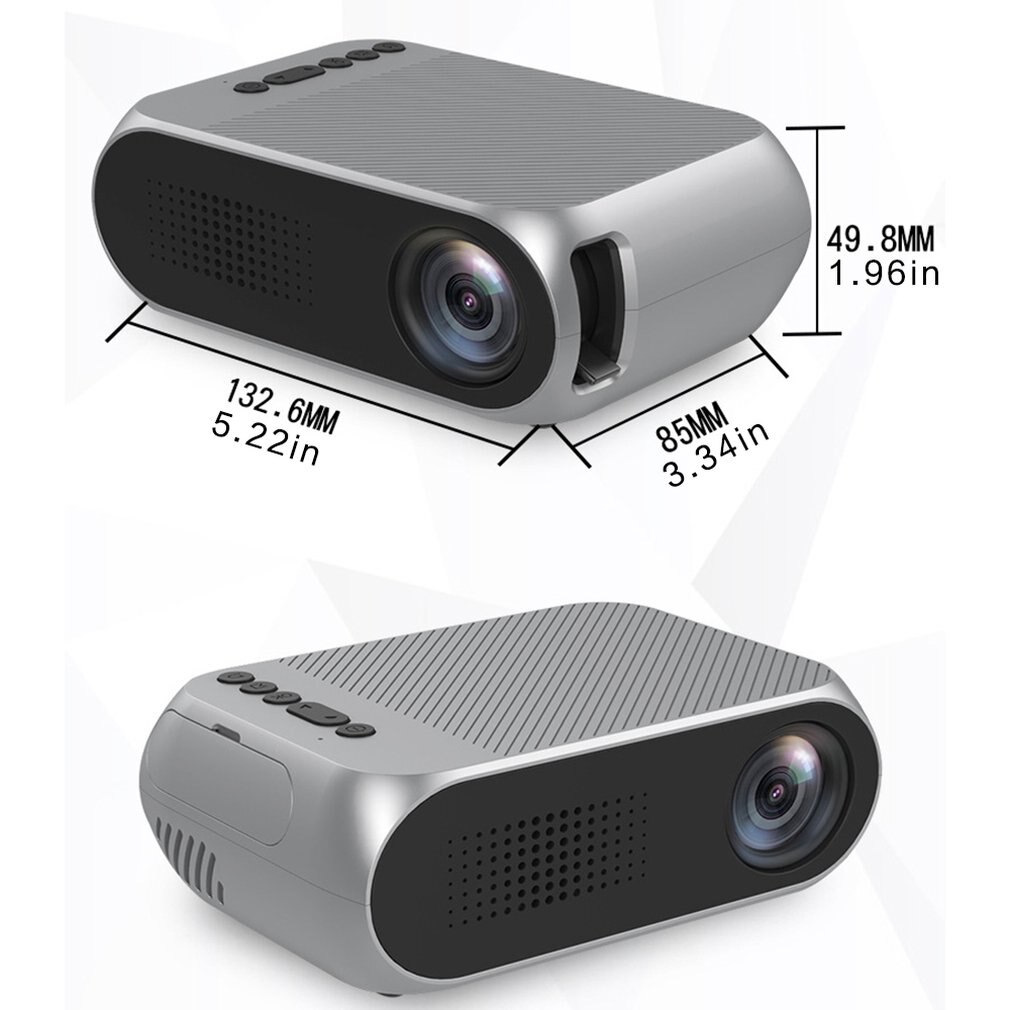 YG320 Mini Projector Full Hd 1080P 3D Multimedia Led Home Theater Ondersteuning Av Hdmi U-Disk Tf Card video Projector