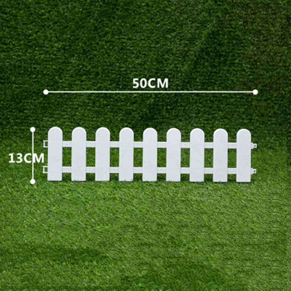 Valla de privacidad de PVC, vallas de borde de jardín de estilo europeo, color blanco,vallas para jardin,cañizo valla jardin: 50 x 13cm