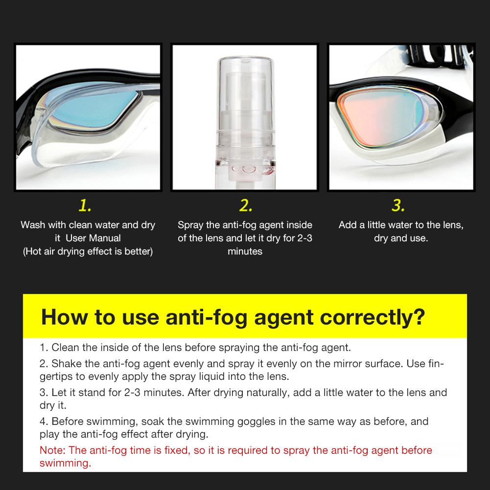 Swimming Goggles Lens Anti-fog Agent Anti-Fog Spray Glasses Liquid Lens Defogging Liquid Underwater Goggles Anti-fog Spray