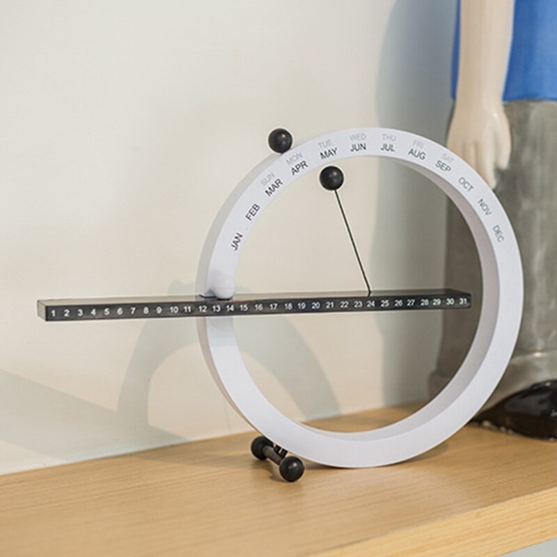 Table Calendar Nordic Style Manual Desk Calendario,Time Perpetual,for Home Decoration