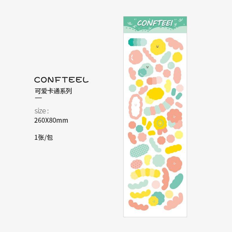 Ribbon Love Heart fresh Sticker Junk Journal DIY Scrapbooking Stationery Toy seal Decoration sticker: C