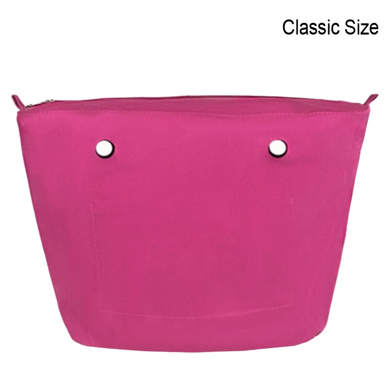 Insertos impermeables sólidos de tamaño clásico para bolsa O Obag, inserto de forro interior, bolsillo, accesorios de bolso: rose classic