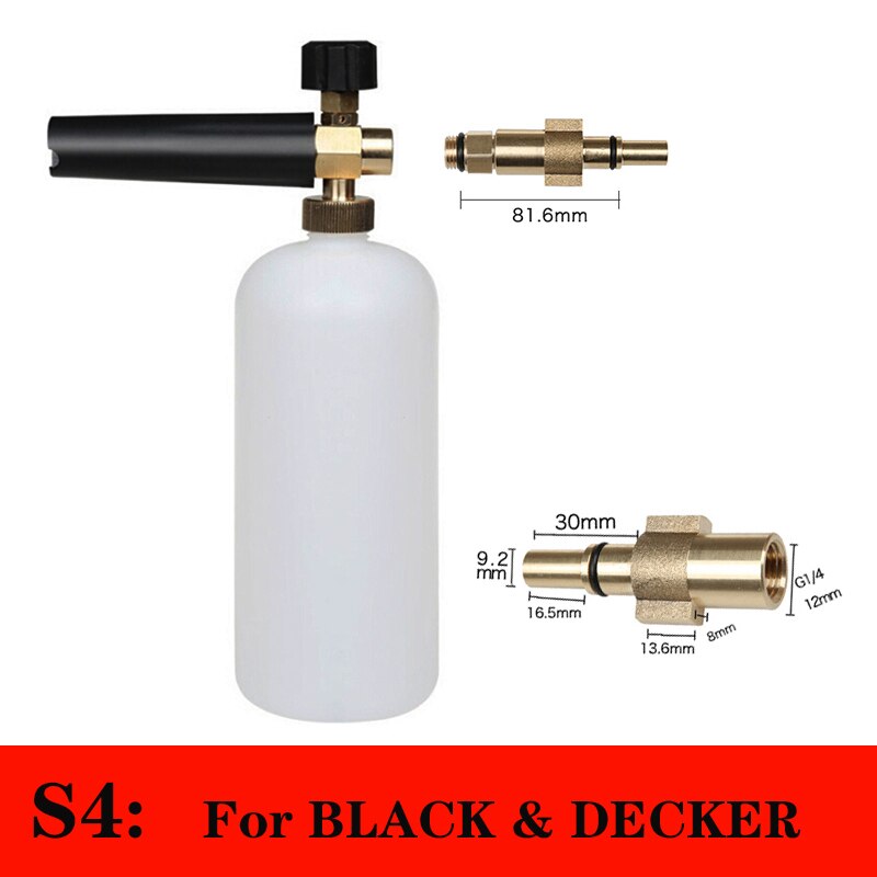 High Pressure Snow Foam Lance for Karcher K Series Soap Foamer Adjustable Foam Nozzle Foam Generator Car Washer