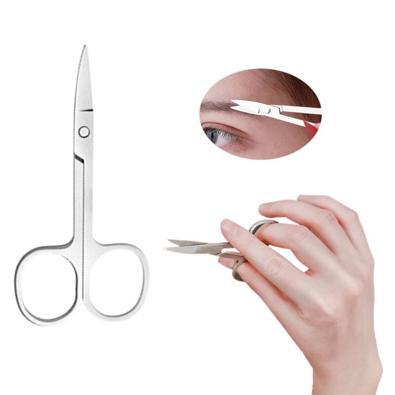 Kit de manicura para pedicura , juego de aseo de maquillaje de acero inoxidable negro, cortador de oreja, pinzas, tijeras