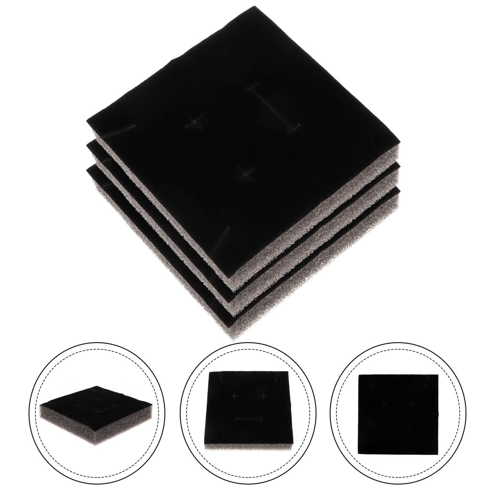 Twenty Pieces Sponge Lining Jewelry Box Inserts ganizer For Packaging Display Case Holder Ring Boxes Insert Practical Use