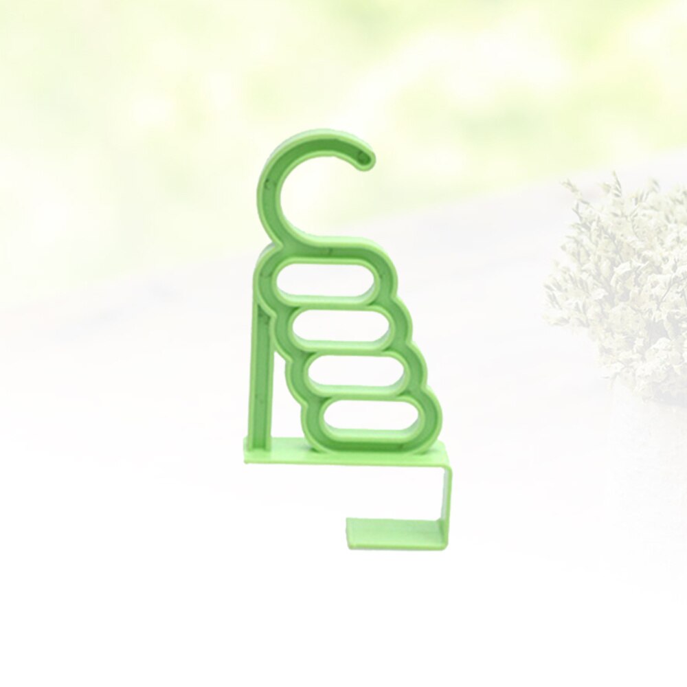 Over The Door Garment Hanger Hook Multifunctional Door Back Drilling Hook (Green): Green
