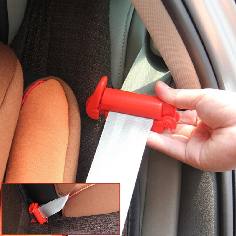 1 pc baby barn bilsete sikkerhetsbelte plastklips spenne pjokk safe stropp fast lås baby sikkerhet bil setebelte klips plast rød