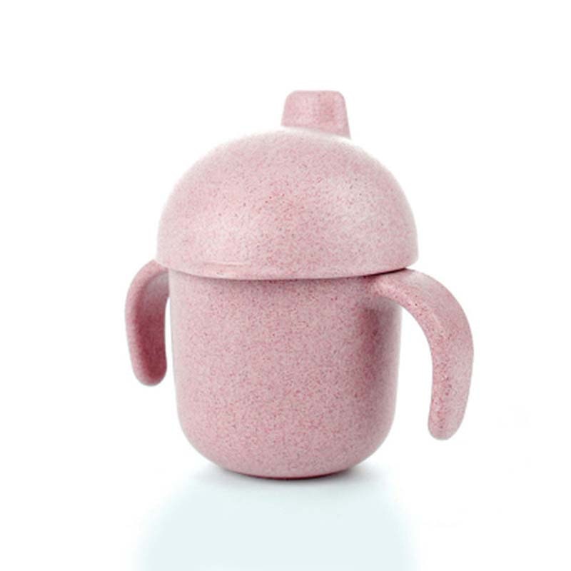 Taza de paja para leche y agua para bebé, recipiente de dos manos a prueba de fugas, Ventosas para niños, de Navidad, , 160ml
