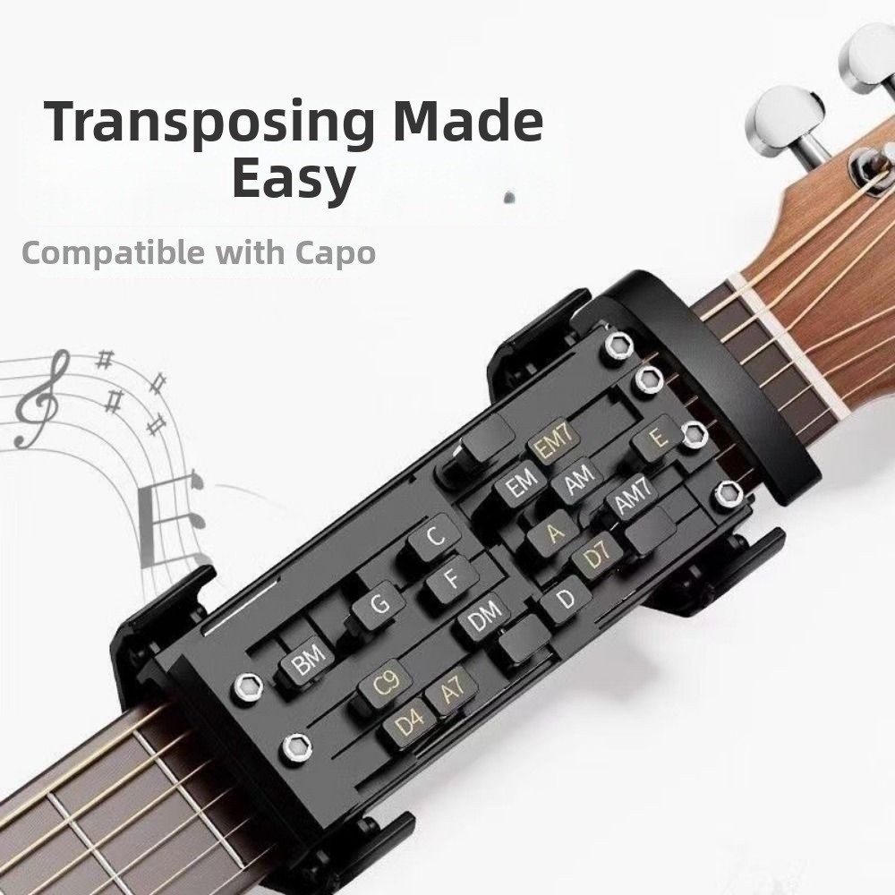 One-Touch Switching Gitaar Akkoordtrainer Draagbaar Assistent voor het leren van gitaar Lesgevende trainer Beginnersvriendelijk