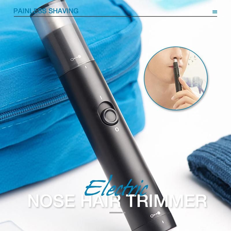 Electric Nose Hair Trimmer Battery powered Nose and Ear Trimmer Waterproof &amp; Easy Cleansing Razor Shaver Trimmer Epilators